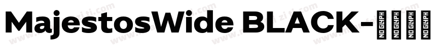 MajestosWide BLACK字体转换